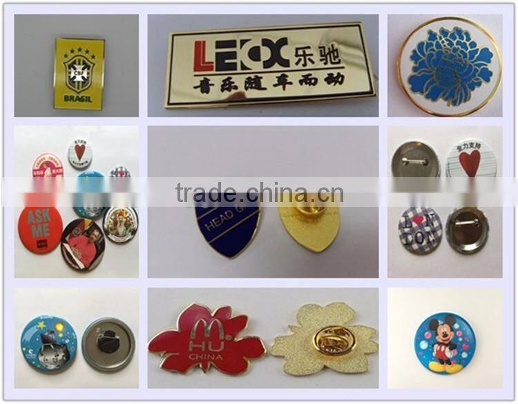 Die Cut Custom pin badge / metal badge / custom button badge pin