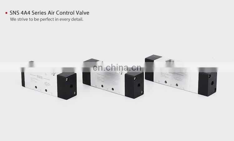 SNS 4A Series Factory Low Price Pneumatic Operated 5 Way Air Control Solenoid Valve
