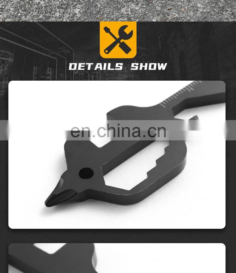 Stainless Steel Multifunctional Tools Outdoor Camping Portable Screwdriver Head Pocket Tools Gift