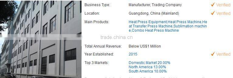 the best quality semi automatic shaking head heat press transfer machine