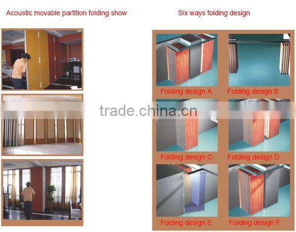 Wooden sound proof folding partition walls
