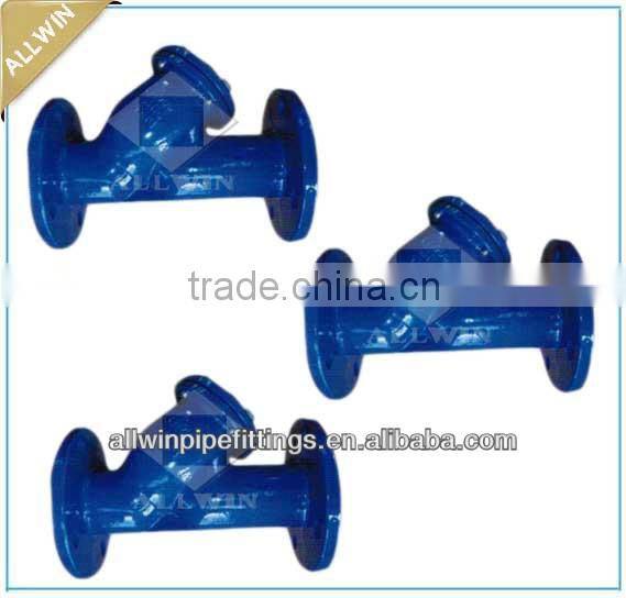flanged Y-strainer ductile iron with drawing