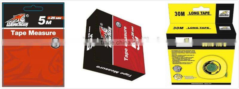 3 stops rubber coated 3m,5m,7.5m10m steel tape measure