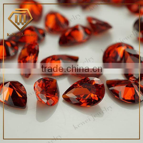 Price Of a Garnet Stone Pear Shape 5*7mm Small Size Zirconia stone Price With Medium Quality