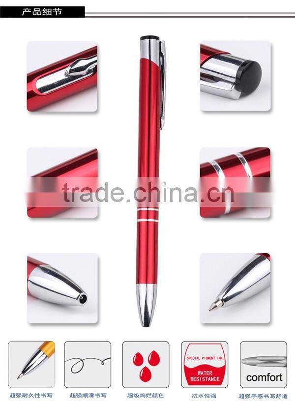 New luxury gift promotion metal ball pens with custom logo advertising personalized metal pens promotional