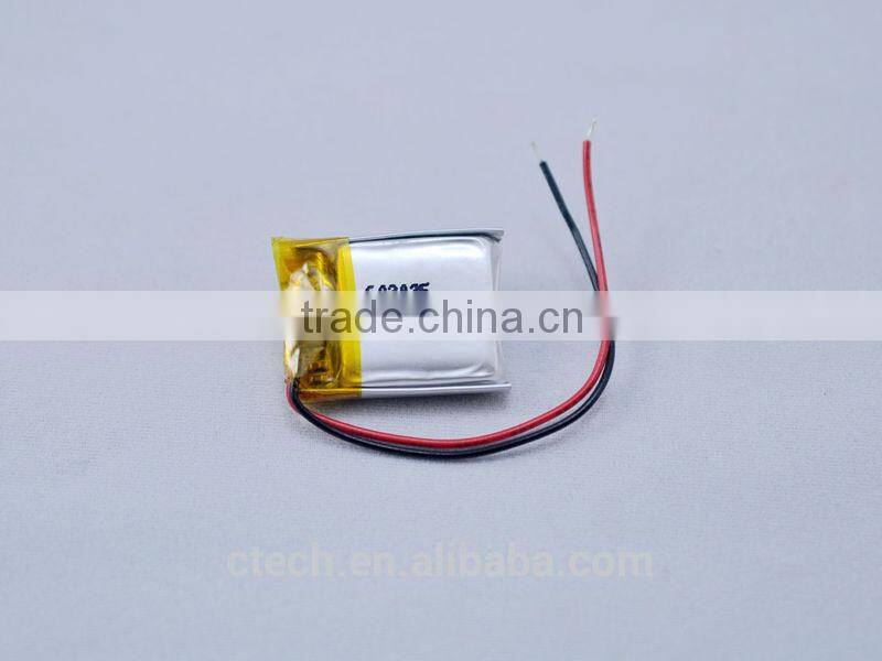 Li-polymer 602025 Battery 3.7V 250mAh