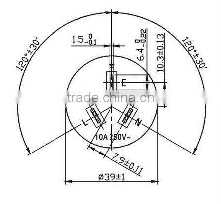 China 3 pins eu au to us ac power plug adapter travel converter