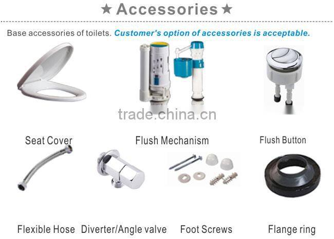 Hot ceramic one piece elongated design western pc toilet