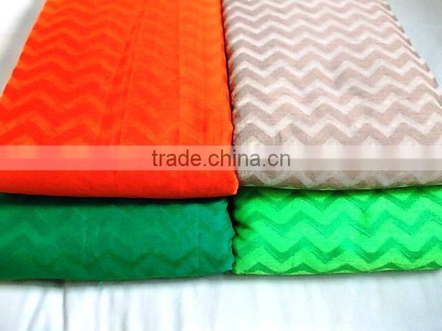 Jacquard zig zag supernet fabric