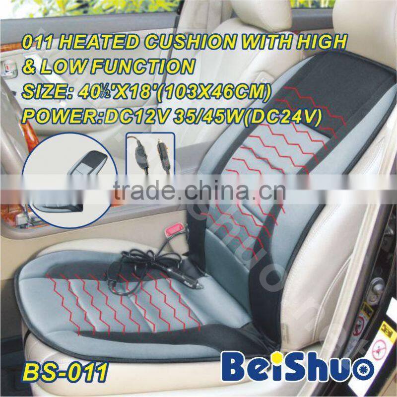 BS-011 car seat heated cushion with high and low swith