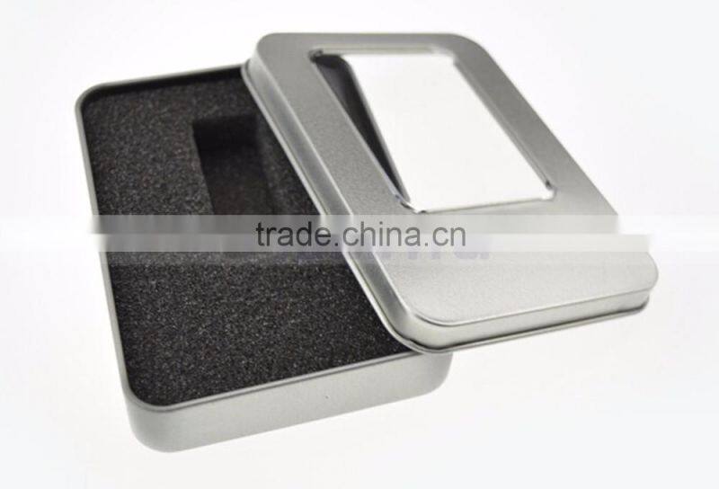 2 Color Promotional Package Box Tin Gift Box OEM Customizing Square Tin Box