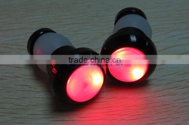 Fit 16 to 23mm Tube Red LED Waterproof Bicycle Warning Bike Handlebar Light