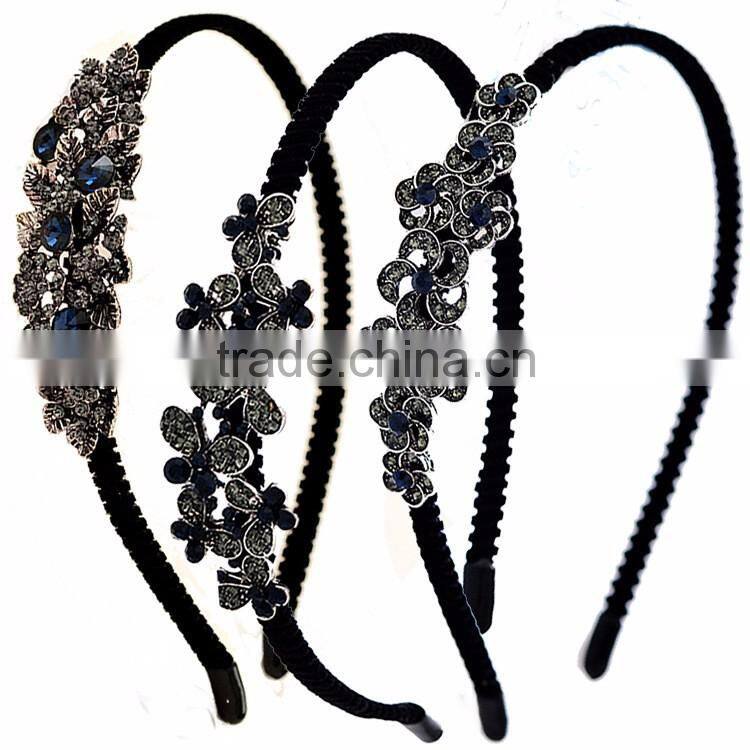 Classical Mexican butterfly orchid flower crystal rhinestone headband Hair Band ,Hair Clasp