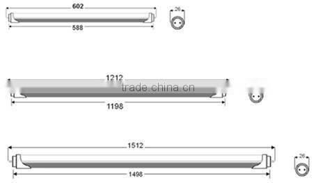 20W High Lumen 2835 SMD T8 LED Tube