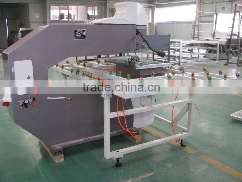 2015 goood quality fully automatic vertical glass drilling machine with touch screen