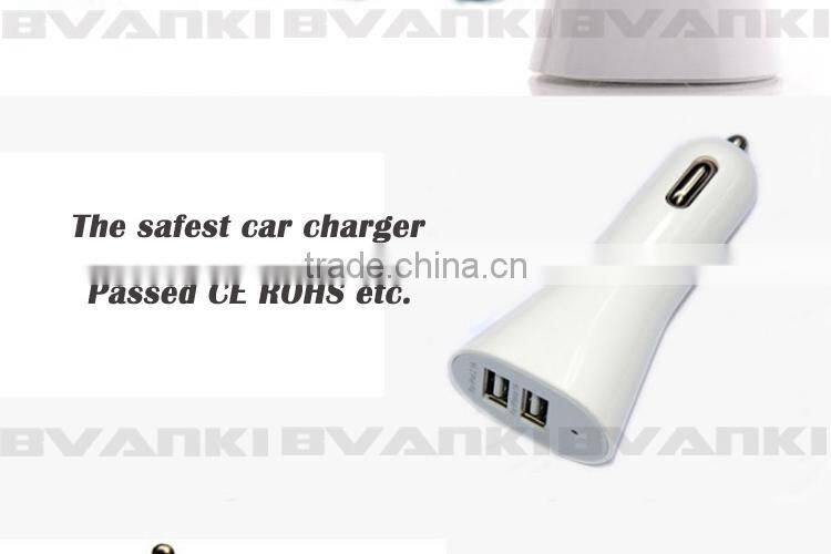 5V 2A 2ports latest Unique design dual function USB car charger with car battery tester CE approved usb car charger