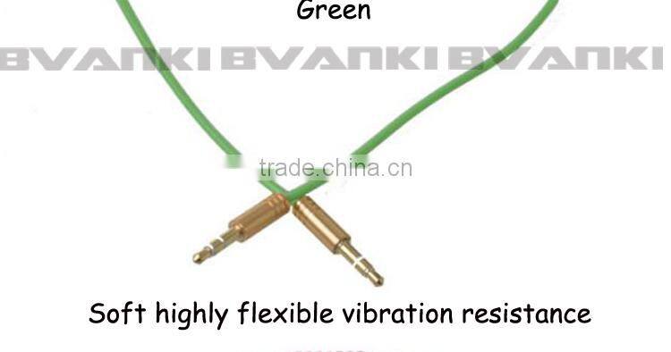 Spring Cable with UL approval Made in China new design coiled flexible spring cable Cheap price 3.5mm to 3.5mm jack audio cable