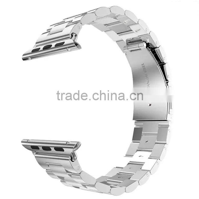 Classic Buckle Stainless Steel Watchband Replacement for Apple Watch 42mm
