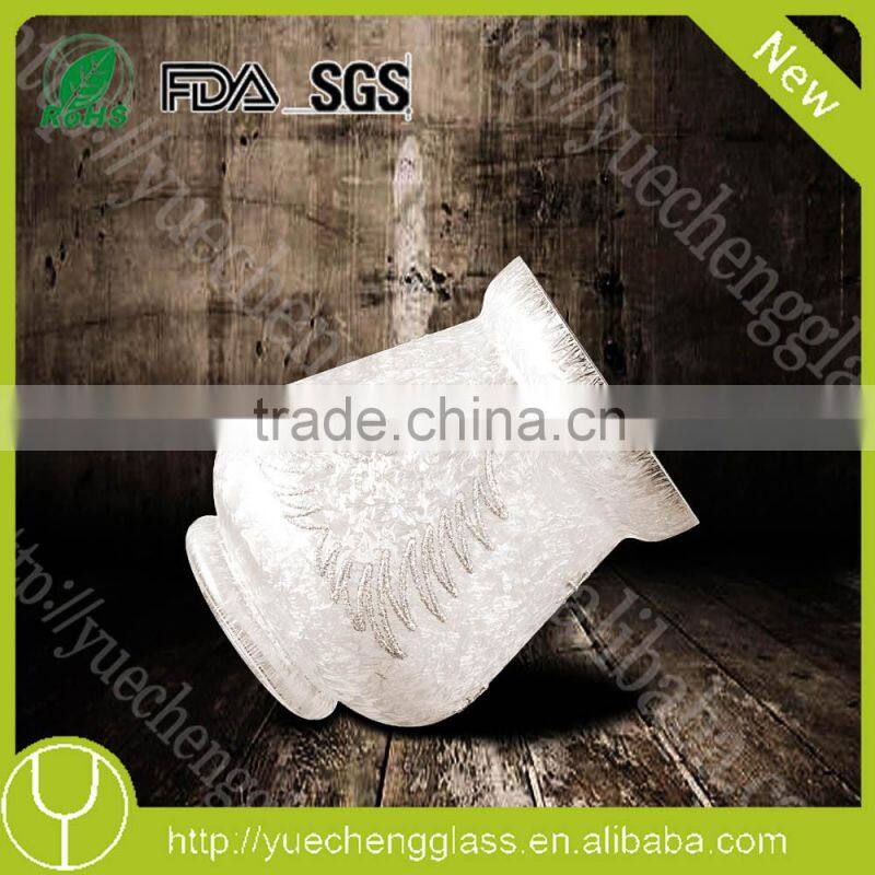 glass tear drop garden lantern candle holder