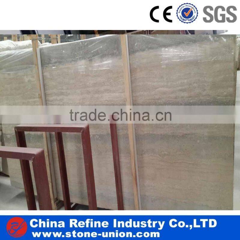 Golden travertine tile