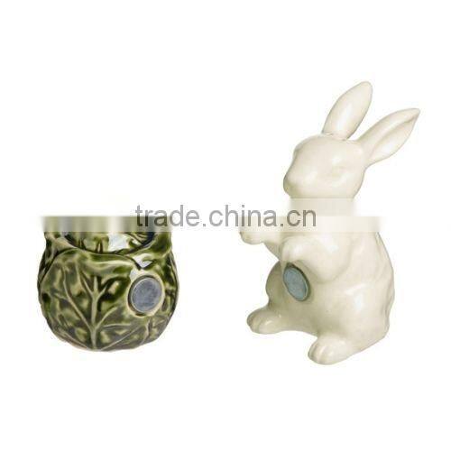 Ceramic Mushroom Magnetic Salt & Pepper Shaker Set