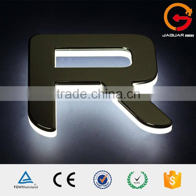 China custom metalized 3d acrylic plastic waterproof frontlit led channel letter sign