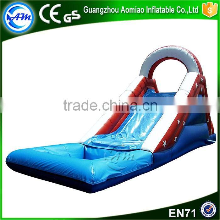 2016 Hot 0.55mm PVC industrial inflatable water slide,inflatable water slide pool