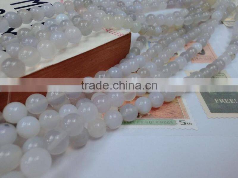 brazil agate 100% Natural spot agate round bead