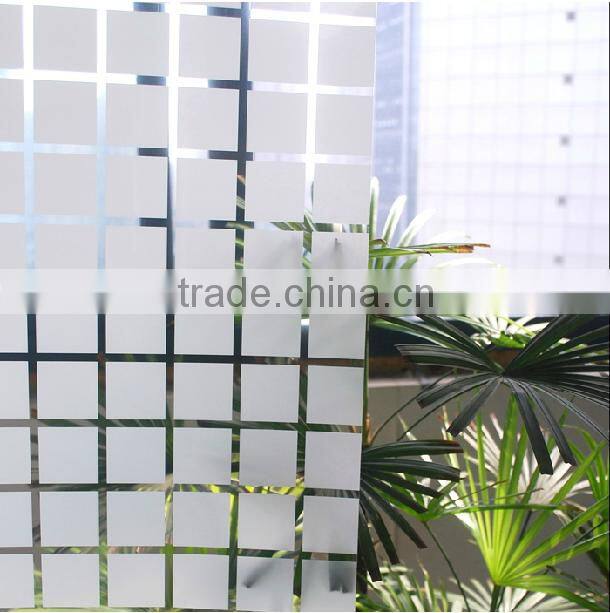 Decorative removable frosted or embossed static window film