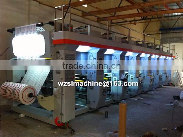 high speed 8 color rotogravure printing machine hot sale