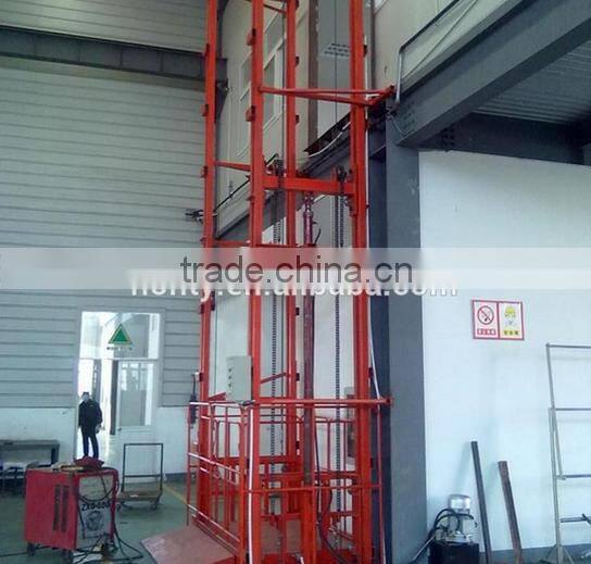 Vertical Guide Rail Hydraulic Cargo Elevator with Competitive Price