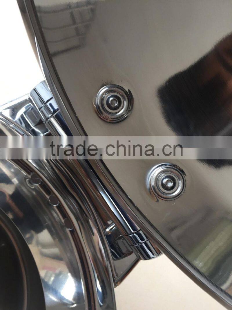 Round buffet induction soup station set W/Glass window lid W/11L bain marie