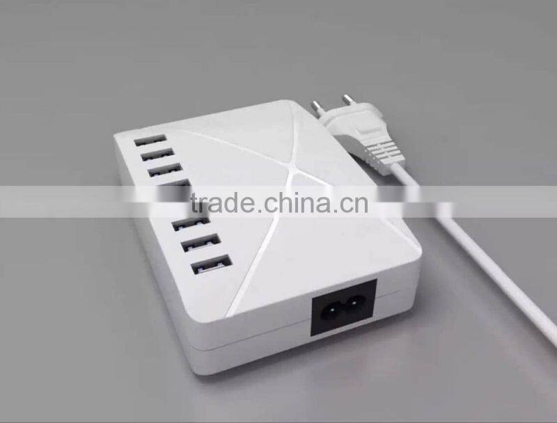 New Brand 2015 Top Selling 8 USB Port 5V 10A Output USB Charger Universal for Mobile Phone