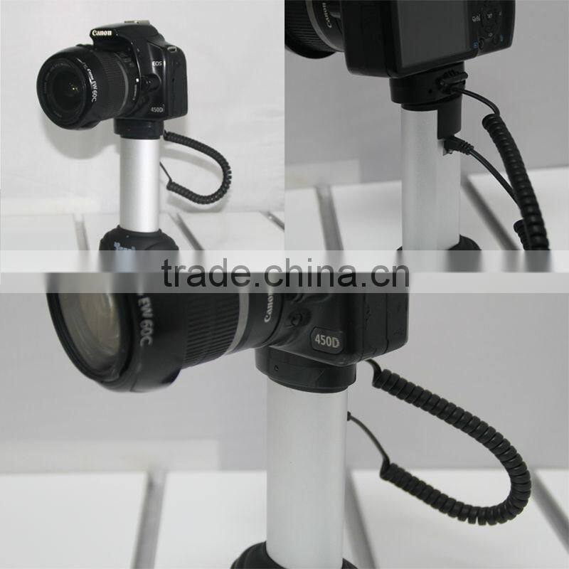 Anti-theft aluminium display cabinet rack for camrea shop