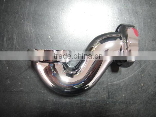 solid brass L-tube siphon trap for classic free standing baths