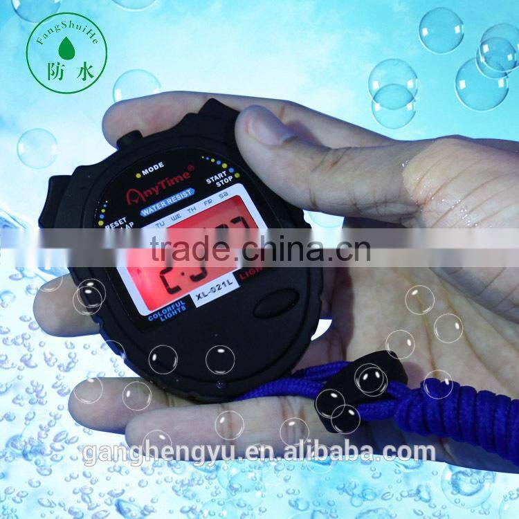 Promotional waterproof big digit stopwatch