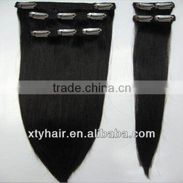 wholesale virgin brazilian clip in hair extensions virgin hair made in china