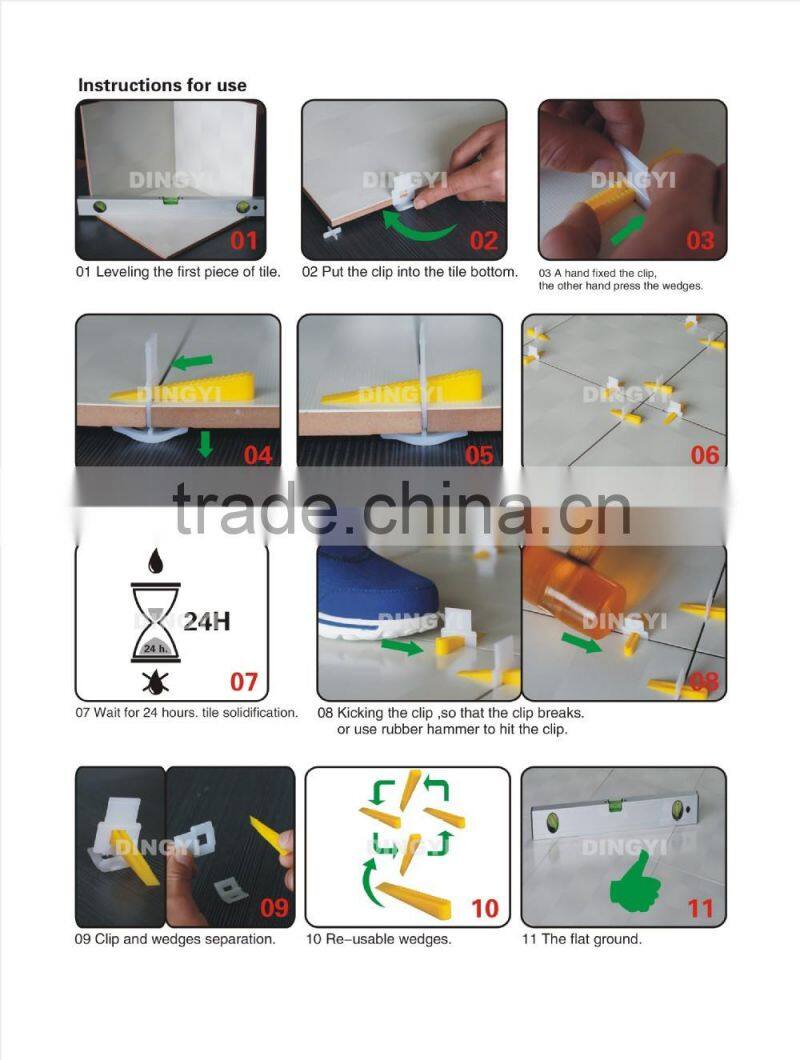 3mm tile leveling system clip tile leveling clip spacer