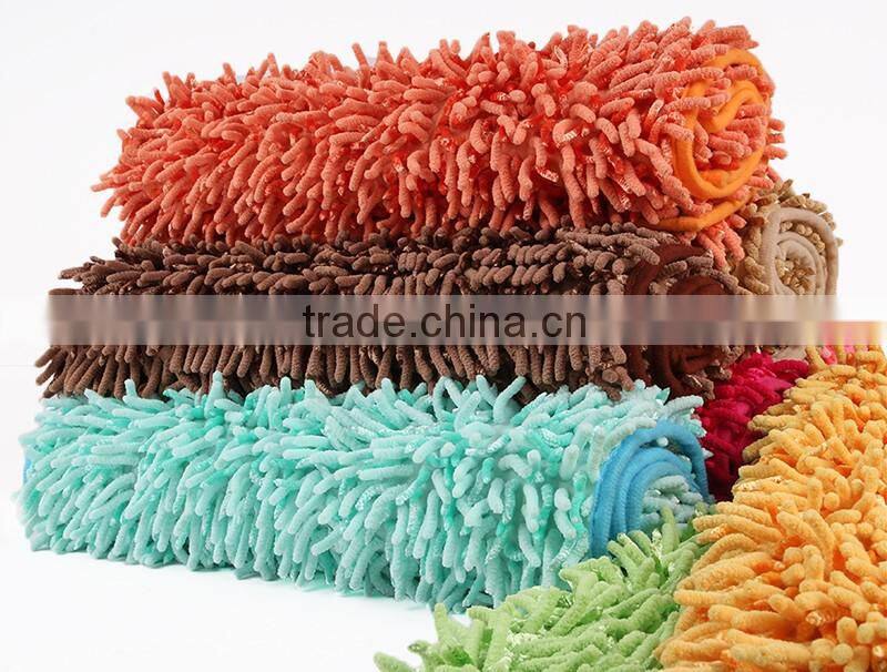 High quality comfortable polyester carpet for houseware/Hot Sale Modern Design Chenille Jacquard Carpet/ Rug Washable Antiskid
