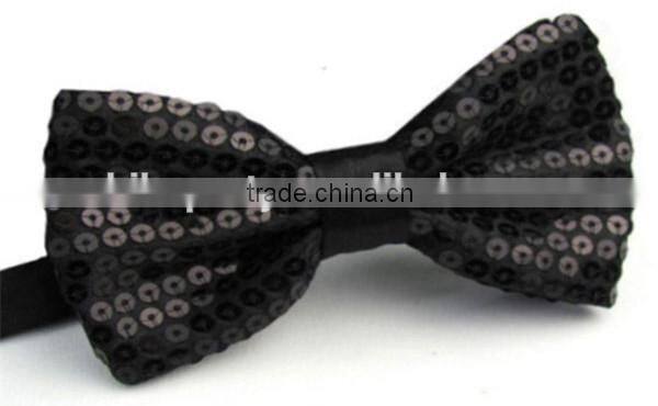 Shiny sequin bow tie