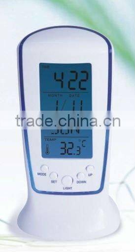 colorful cube digitals alarm clock with calendar