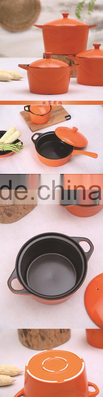 Chaozhou MUYAN heat-resistant ceramic frying pan and milk pot with cover