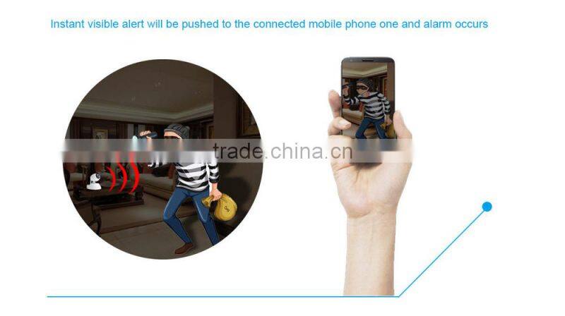 Smart 720P HD Network IP camera WIFI Alarm System with Instant Video Alarm and live monitoring