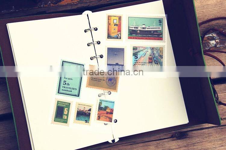metal leaf decorating notebooks with 6 metal rings binder