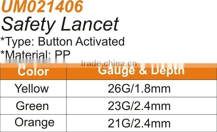 Newborn heel safety lancet