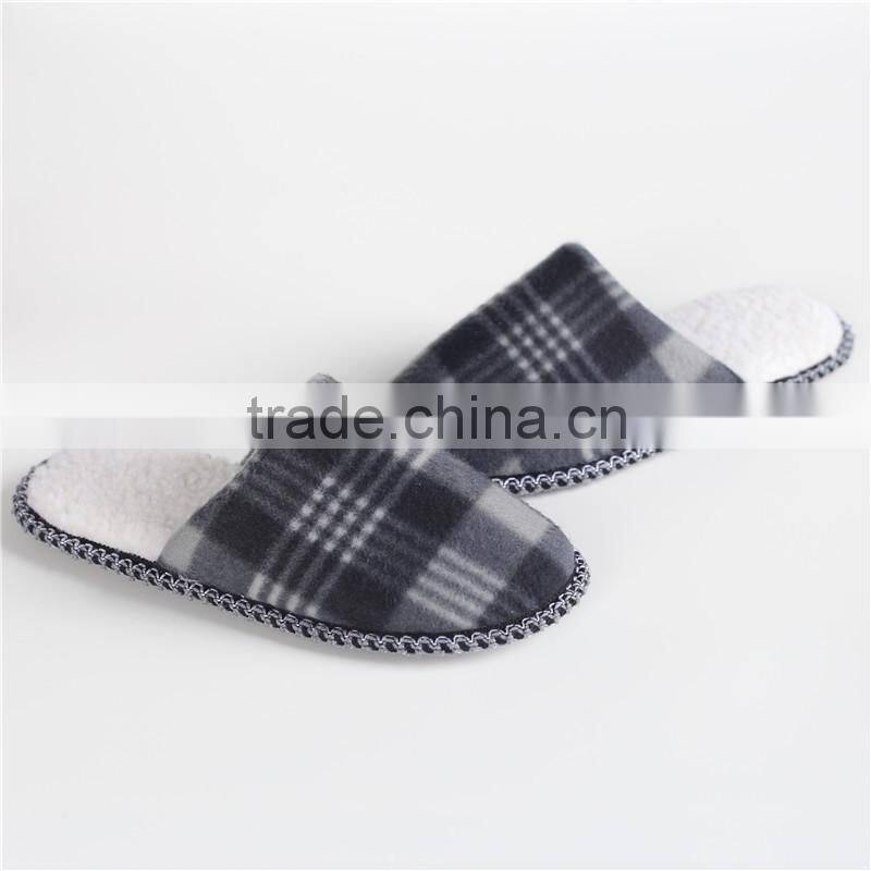 Woman and man single-faced brushed indoor slipper