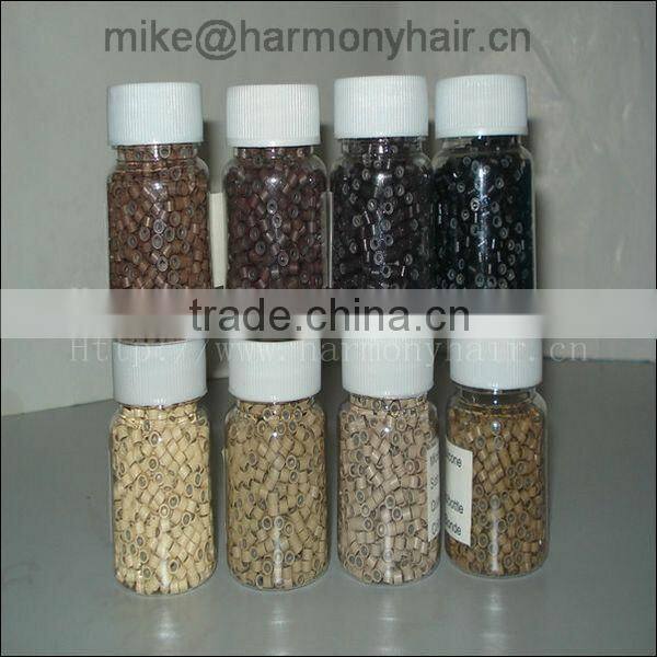 Top quality hair products micro ring with silicone, screw, copper and nano styles