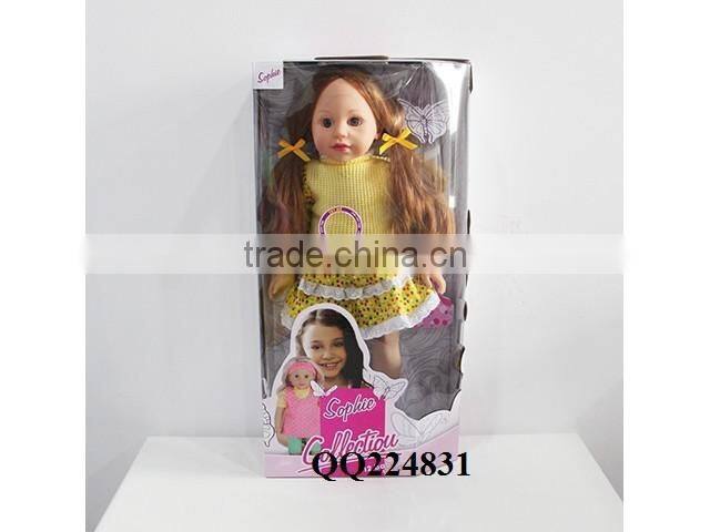 Beautiful baby doll 18 inch American girl doll toy doll for sale With IC