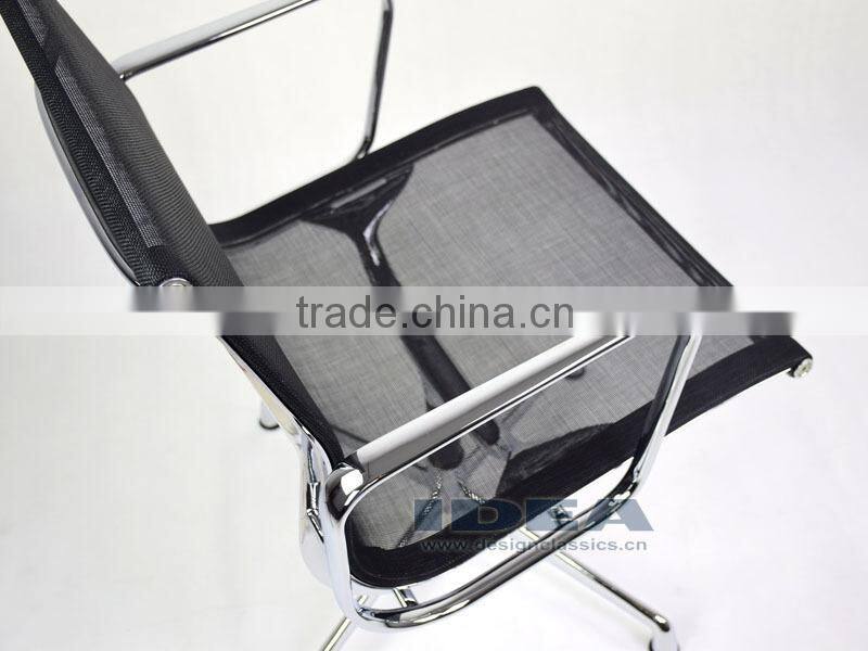 Replica Charles Low Back Mesh Meeting Chair - Black Mesh
