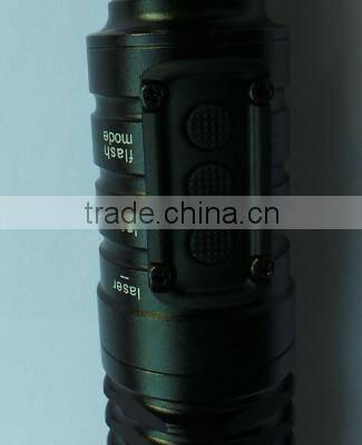 Green tactical laser flashlight for rifles or other long guns